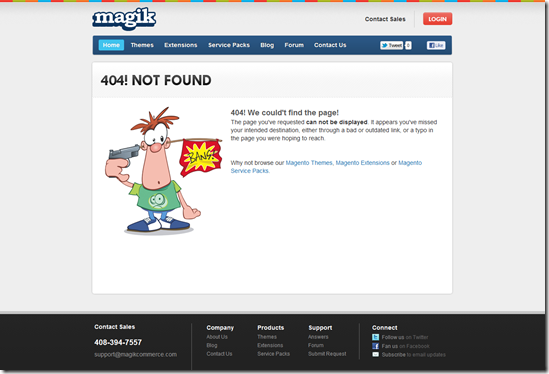 404 Error Page Design - Magikcommerce