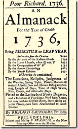 [Poor Richard's Almanack, 1736]