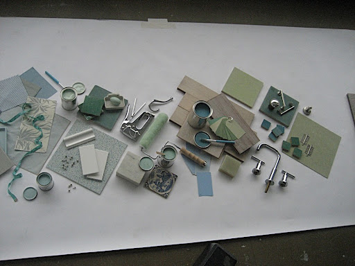 Moving from left to right, I try to make everything fit together and flow.