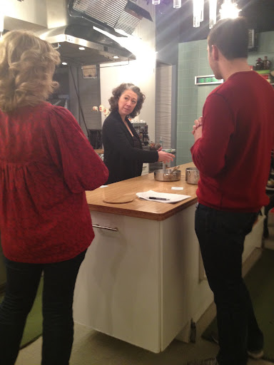 Walking through the segment with the producer, Bruce, and Bianca and her food stylist team (who makes everything look so good!).
