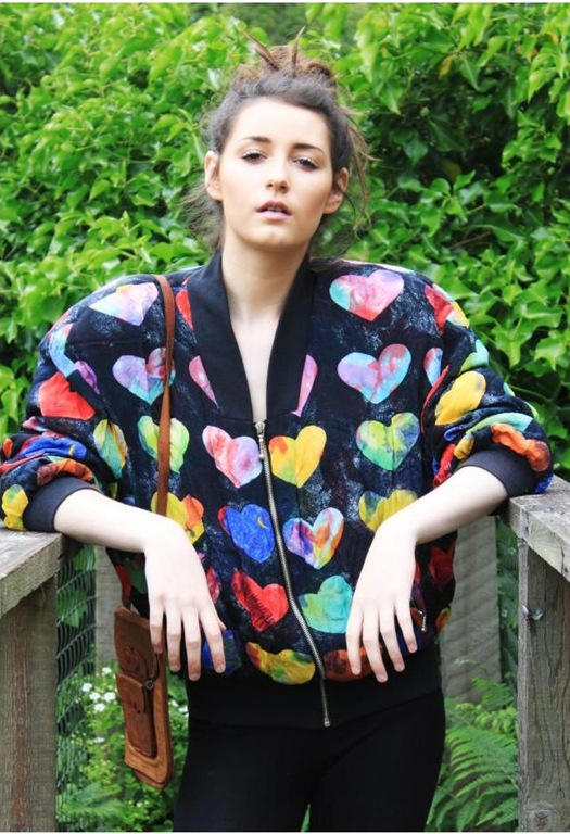 Another crazy 80s print that I have fallen in love with straight away, multi-coloured hearts, what more can I say. Every girl needs a crazy jacket in her wardrobe and this one is here just in time for autumn.