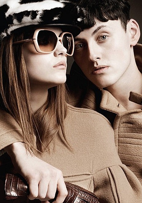 Burberry Nude Collection 2011 2012 Mens and Womens Eyewear TrenchCoat Beauty