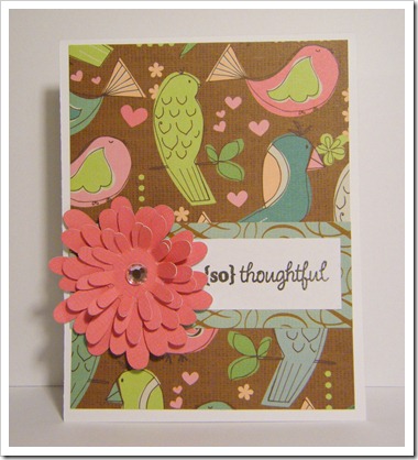 so thoughtful flower card