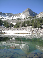 Lower Maybird lake and the Pfeifferhorn