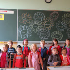 De kinderen van het eerste leerjaar.