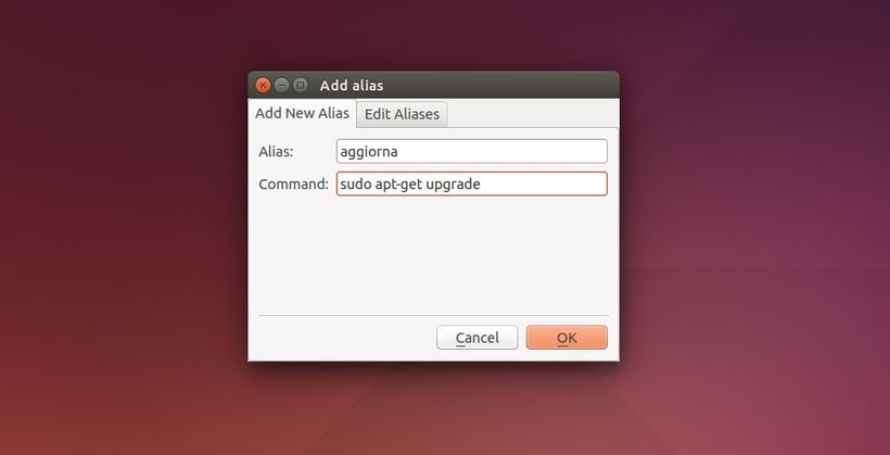 addalias in Ubuntu