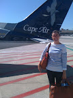 Finally, Lauren's turn to pose with the plane.