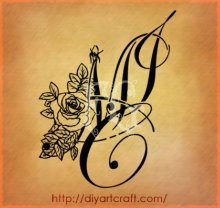 MCI tattoo lettere fantasy 2 by diyartcraftcom 