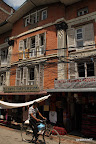 Cyclist in Kathmandu