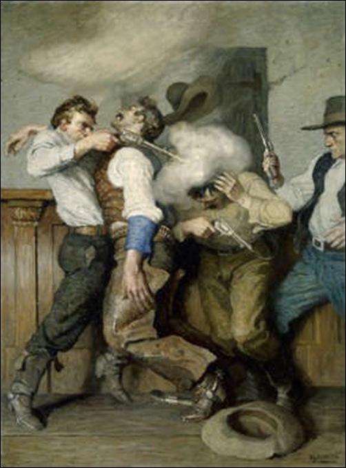 N-C Wyeth, Bagarre au pistolet N-C Wyeth, Bagarre au pistolet