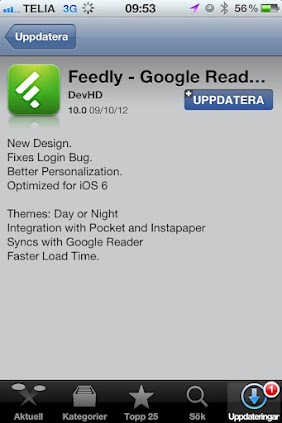 New Feedly for iOS