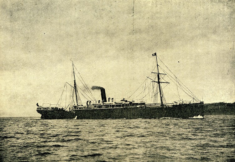 El vapor ISLA DE CUBA, despues LEON XIII. Foto de la revista LA NATURALEZA. AÑO 1894.jpg