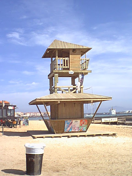 Lifeguard's observation tower