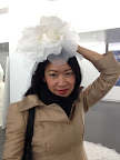 Style director Kate Berry models a giant cabbage rose made from velvet and tissue organza mixed with heavyweight organza. You could put it on your dress, in your hair, or evening gown afterward the ceremony. Style director Kate Berry models a giant cabbage rose made from velvet and tissue organza mixed with heavyweight organza. You could put it on your dress, in your hair, or evening gown afterward the ceremony.