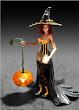 Halloween Witch And Pumpkin