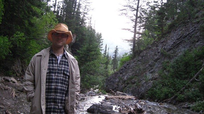 Taylor at Donut Falls Big Cottonwood Canyon