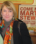 OMG!  It's Susie!  Martha's executive assistant at the farm and one of our favorite people!  She takes good care of us.  Nice scarf, Susie!  And we love you!