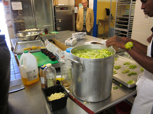 Students get to eat fresh, delicious meals, and workers change their lives by getting the skills and experience needed to become self-sufficient when they complete the program.