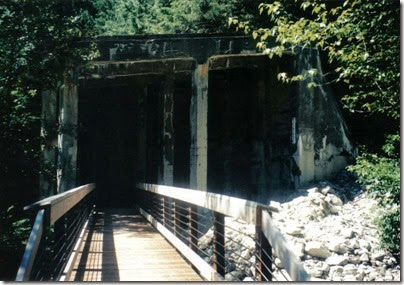 East End of Concrete Snowshed on the Iron Goat Trail in 2000