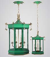 I've never met a pagoda fixture that I didn't like. The more fanciful, the better. Pagoda Bell, Charles Edwards Lighting.