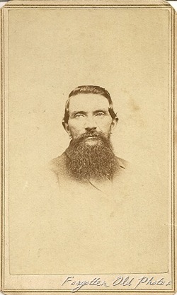 Man and beard CdV  Lawrence WFM