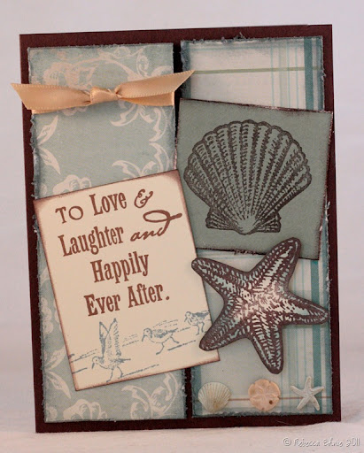 I needed a card for a beachthemed wedding and I liked the original so much