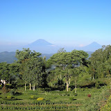 Sumbing and Sindoro in the distance (Daniel Quinn, March 2010)