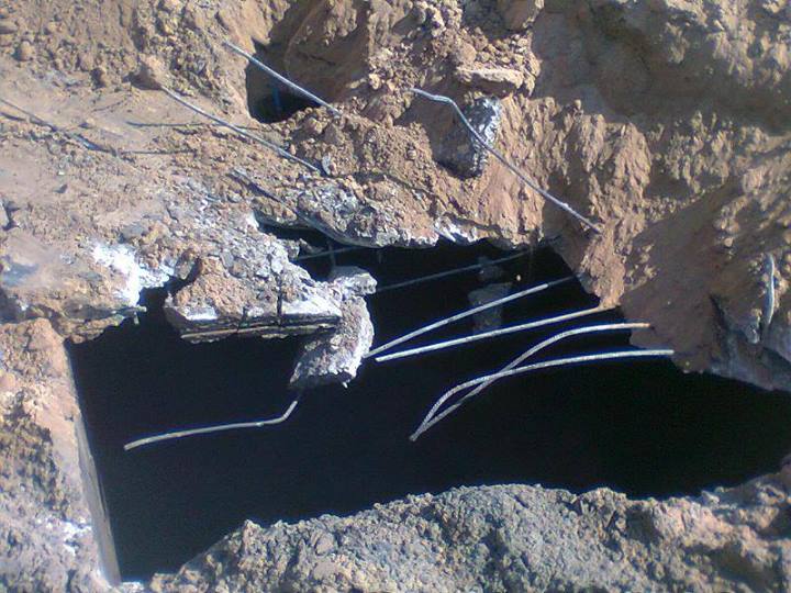 شاهد بالصور الجيش يدمر خزانات الوقود والتي بلغت 23خزان بها مليون لتر