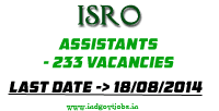 ISRO-Assistant-Jobs-2014