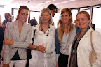 María Paz Garat, staff Junior Achievement Argentina; Ana Caprav, amiga de la Fundación; Magdalena Richards y Virginia Tuckey, staff Junior Achievement Argentina