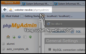 ubah localhost