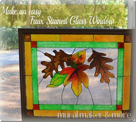 faux stain glass window tutorial