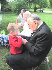 6.25.11 Kyle with Grampa Harju