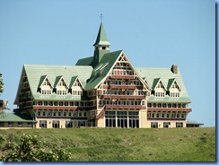 1389 Alberta - Waterton Lakes National Park -  1927 Prince of Wales Hotel from the town of Waterton