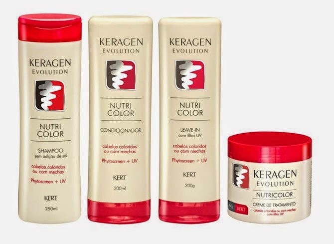Resenha Linha Keragen Nutri Color Linha Keragen Nutri Color