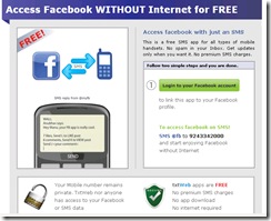 Access facebook without internet