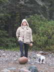 Wow!  Is that a dinosaur egg?  Oh, I see - it's a rather large stone.  They get so smooth tumbling in the rocky surf.