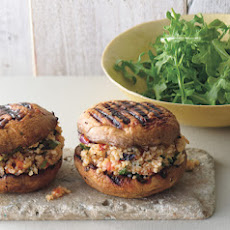 Grilled Portabella and Bulgar Salad 
