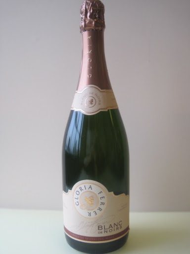 One of my personal faves....smooth and crisp with cherry notes....plus a beautiful blush hue...great bang for the buck! Gloria Ferrer Blanc de Noirs, $14