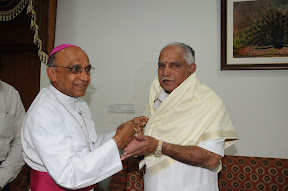 With Arch Bishop of Bangalore Barnord Mores on New Year Day
