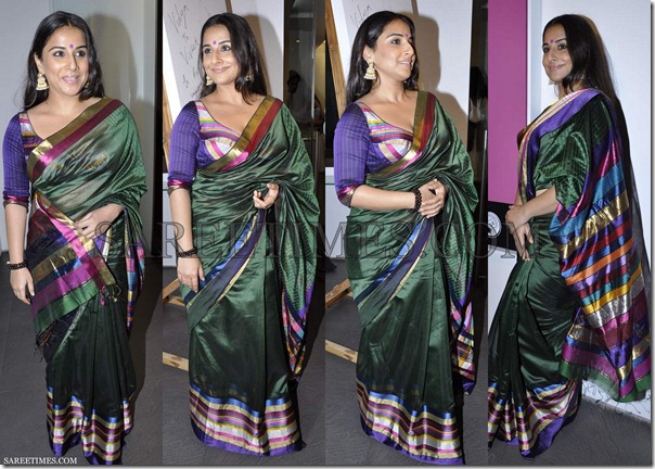 Vidya_Balan_Vivek_Sharma_Saree