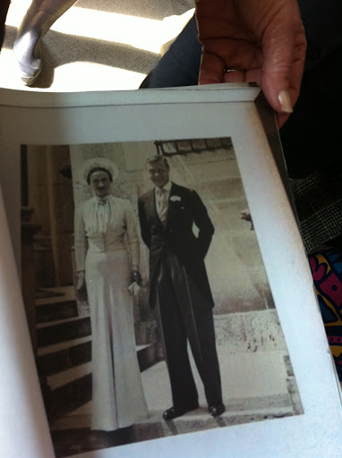 This photo album of the Duke and Duchess of Windsor served as part the designer's royal wedding inspiration.