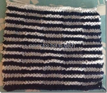 shadow knitting #1 stripes