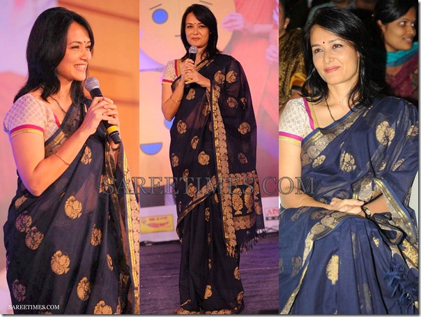 Amala_Blue_Cotton_Saree