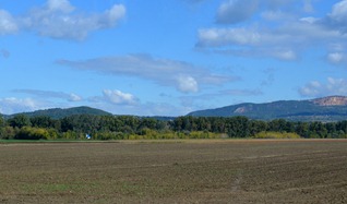 fields along the Danube in Hungary