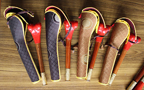 May 1, 2013.. With red bell... gorgeous sound, easy to play, portable in airports, cemeteries, etc!