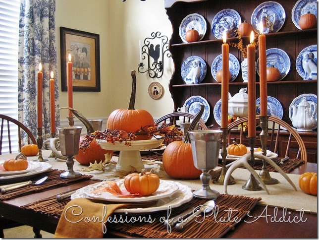 CONFESSIONS OF A PLATE ADDICT Rustic Thanksgiving Tablescape