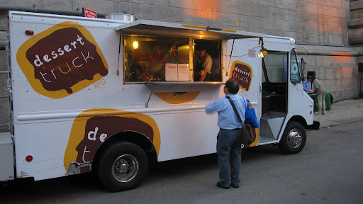 My first stop was the Dessert Truck. They served a Lemongrass Thai Basil Sorbet.