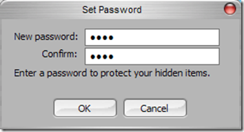 FolderDefence settare password di protezione del programma
