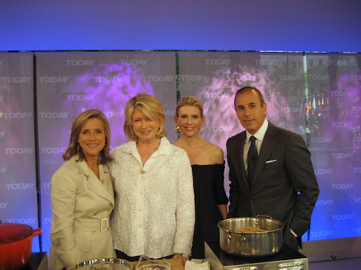 Meredith Vieira, me, Alexis, and Matt Lauer